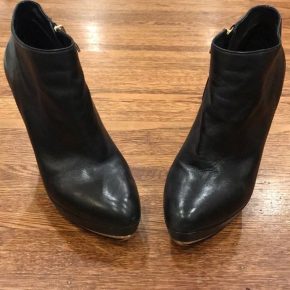 Vince Camuto Metallic Platform Booties, Sz 8.5 - Picture 4 of 7